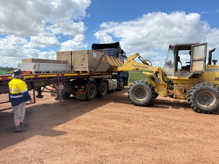 First system received at farmers property